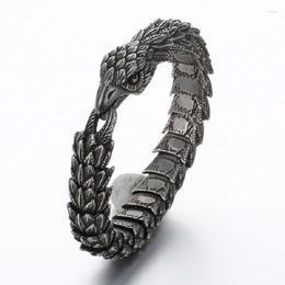 Link Bracelets Creative Serpentine Eagle Bracelet Punk Style Beak Titanium Steel Men's