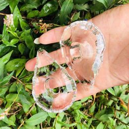 Chandelier Crystal Retail 76mm Clear Hollow Volin Cyrstal Prism Bead Drop Pendant K9 For Home Car Window Decor