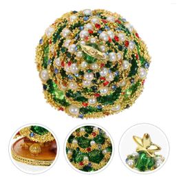 Christmas Decorations Tree Jewellery Box Rings Storage Bin Container Desktop Organiser Creative Tray Ornament