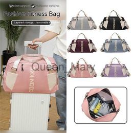 Duffel Bags New Women Travel Bag Ladies Handbag Large Sports Pack Multifunctional Luggage Shoulder Bag Gym Bags 2023 Fashion Cool Yoga Bags J230815