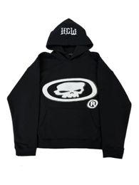 Men's Hoodies Sweatshirts Y2k Hoodie Harajuku Hip Hop Skull Print Super Dalian Cap Sweatshirt Mens Street Punk Rock Gothic Tops Street Clothes 230815