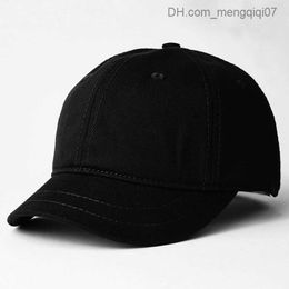 Caps Hats Short Brim Baseball Hat Adult Summer Pure Cotton Sun Hat Large Head for Men and Women with Size Snap Cap 56-65cm Z230815