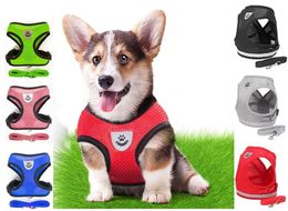 Mesh Padded Soft Puppy Pet Dog Harness Breathable Comfortable Many Colours S M L