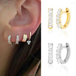 Hoop Earrings Timeless Wonder Fancy Zirconia Geo For Women Designer Jewelry Fashion Korean Rare Japan Sweet Christmas Gift 2277