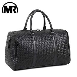 Duffel Bags MARKROYAL Large Capacity PU Leather Travel Bag Waterproof Tote Luggage Multifunctional Duffle Bags Shoulder For Men Dropshipping J230815