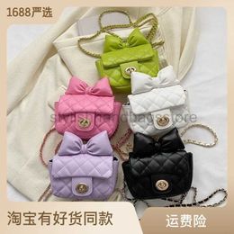 Cross Body Texture Small Bag 2023 New Fashionable and Fashionable Chain Crossbody Bag Solid Colour Small Bowknot Mini Mouth Red Bagstylishhandbagsstore