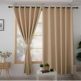 Curtain Decoration Curtains Simple Modern Custom Solid Color Chinese Style Living Room Bedroom Blackout