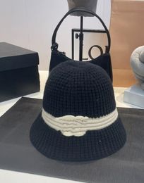 New Alphabet Knitting Bucket Hat Affordable Luxury Fashion Style Bucket Hat Korean Style Japanese Style Make Your Face Look Smaller