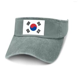 Berets South Korea Sun Visor Leaky Top Cowboy Hats Mens Womens Customise DIY Cap Sports Baseball Tennis Golf Caps Empty Open Hat