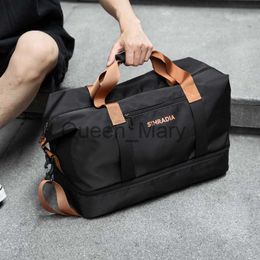 Duffel Bags Portable Travel Bag 38L Large Capacity Storage Bag Mens and Womens Short Distance Business Trip Waterproof Luggage Bag J230815