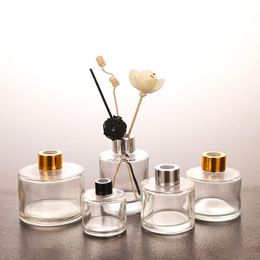 50ml 100ml 150ml 200ml clear empty room aroma reed diffuser glass bottles round luxury 100ml send by UPS/Ocean Express Wdbnt