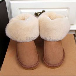 Dress Shoes Real Sheepskin Shoes Woman Snow Boots Top Quality 2023 Women's Winter Classic Snow Boots Genuine Sheepskin Boots X230519