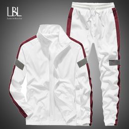Men s Tracksuits 2023 Tracksuit Hooded Jacket Pants Two Peice Sets Fashion Patchwork Suit Male Sports Hip Hop Men Clothing 230814