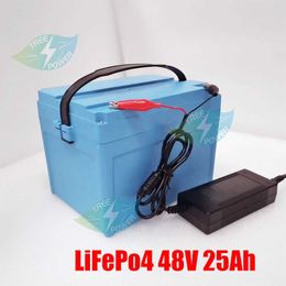 48V 25Ah LiFepo4 lithium battery with BMS for 800w 1500w ebike scooter motorcycle rickshaw+5A charger