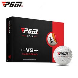 Другие продукты для гольфа PGM Оригинальный мяч для гольфа с тремя слойными матчами Ball Box Package Package Golf Ball Set 12pcs Set Game Используйте мяч Q017 230814