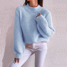 Women's Sweaters Casual Long Sleeve Pullover Crew Neck Oversized Ribbed Knit 2023 Fall Sweater For Men With Hoodie Fashions