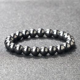 Strand Magnetic Healing Bracelet Natural Beads Hematite Stone Therapy Health Care Magnet Charms Men's Jewellery Pulsera