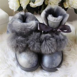 Dress Shoes Natural Sheepskin Wool Woman Snow Boots Lady Warm Winter Boots Brand Genuine Sheepskin Boots Winter Boots For Women X230519