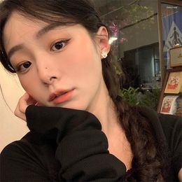 Backs Earrings Camellia In Ear Clips Without Piercing Cute Christmas Gifts Designer For Women 2023 Trending Luxury Korean