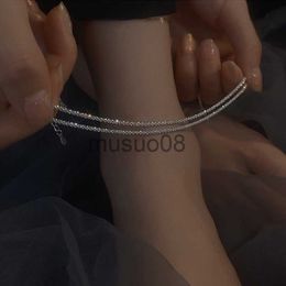 Anklets Full star anklet female summer sparkling anklet female new tide anklet Korean net red fashion simple J230815