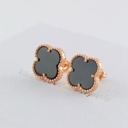 Stud Earrings Love Four-leaf Van Clover Earrings For Women cleef Fashion Wedding Earring Jewellery Lucky stud earrings vanly cleefly