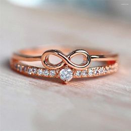 Wedding Rings Huitan Ly Designed Bridal For Ceremony Party Fancy Shaped Women With Shiny CZ Daily Wear Fashion Jewellery