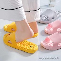 Slipper Bathroom slippers female summer home indoor couple non-slip slippers bath massage sandals and slippers men R230815