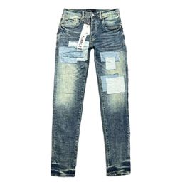 Ksubi Jeans Purple Jeans Mens Pants Pantalones Mens Jeans Ripped Jeans Straight Regular Jeans Denim Tears Washed Old709