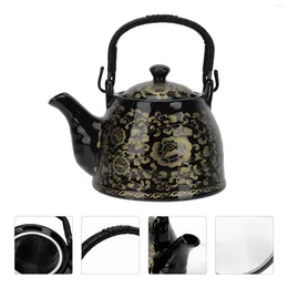 Dinnerware Sets Ceramic Teapot Smooth Surface Water Container Household Coffee Flower Ceramics Teaware Desktop Bottle Office Cold