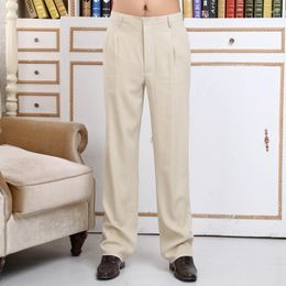 Men's Pants Special Offer Silk Dad Spring/Summer Heavyweight Suit Juanfang Casual Summer TP083