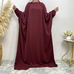 Ethnic Clothing Moroccan Muslim Abaya Women Kaftan Khimar Prayer Robe Eid Mubarak Ramadan Dress Islamic Abayas Dubai Luxury Loose