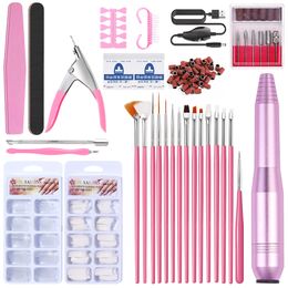 Nail Art Kits Manicure Set for Extension Tips Kit Care Accessories Drill Machine Pen Tools 230815