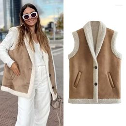 Women's Vests SLTNX Fashion Vest 2023 Winter Warm Sleeveless For Women Female Chic Waistcoat Coats Ladies Casual Long