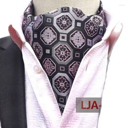 I tie d'arco uomini alla moda paisley jacquard cravatta elegante gentiluomo di seta inglese sciarpa formale per 1 ordine