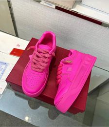 Luxury Design V Designer Shoes New Customised Cowhide Shoes New Casual Shoes PP Series Barbie Pink Couple Shoes Factory Shoes