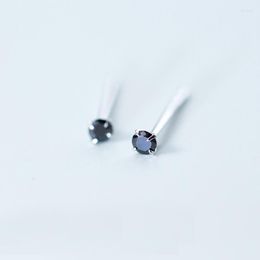 Stud Earrings MloveAcc 925 Sterling Silver Cubic Zirconia For Women Simple Lady Fashion Jewellery