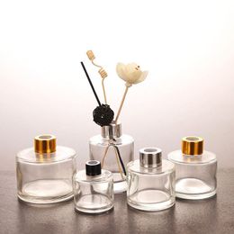 50ml 100ml 150ml 200ml clear empty room aroma reed diffuser glass bottles round luxury 100ml send by UPS/Ocean Express Ddnwe