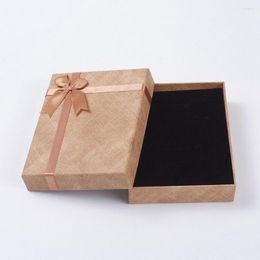 Jewellery Pouches 10pcs 16x12.5x3.6cm Rectangle Cardboard Gifts Boxes Packaging Display Box With Sponge Pad Inside