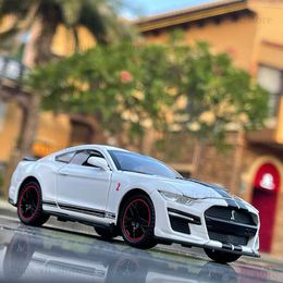 1 32 Ford Mustang Shelby GT500 Alloy Car model Diecasts Toy Vehicles Sound and light Car Toy Model Collection Gift T230815