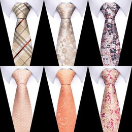 Bow Ties Silk Brand Pink Tie Men Top Grade 7.5 Cm 160 Colours Necktie Printed Memorial Day Wedding Gravatas For Holiday