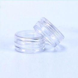 2ML/2Gram cosmetic plastic pot jar 28x13MM Screw Lid Clear Round Sample Size For Cosmetic Cream Eye Shadow Nails Powder Jewelry E-Liqui Ctrv