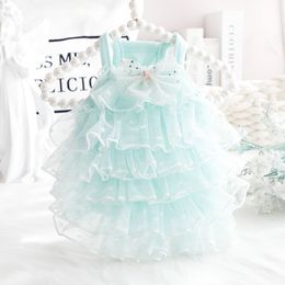 Dog Apparel Summer Princess dog Dress for Little Small Puppies pet Animal Cat Tutu Wedding Party Skirt Clothes for Chihuahua Poodle 230814
