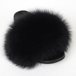 Slippers Fur Slippers Women Fluffy Plush Fur Flip-Flops Summer High-End Business Casual Outdoor Flat Ladies Sandals 230814