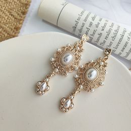 Stud Vintage Baroque Pearl Earrings Temperament Earrings Classical Elegant Pierced Earrings Silver Needle Earrings 264 230814