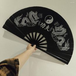 Decorative Figurines Chinese Japanese Dragon Plastic Folding Fan Large Hand