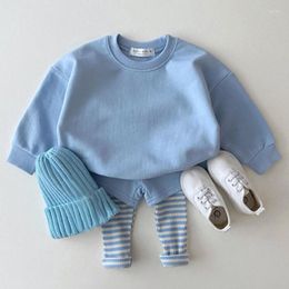 Clothing Sets 2023 Autumn Kids Long Sleeve Clothes Knitted Girls Sport Outfits Suits Winter Warm Baby Children 1 2 3 Years