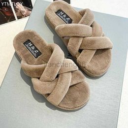 Slippers Thick Bottomed Furry Slippers For Women Outer Wear 2023 New Solid Colour Indoor Plus Size Ytmtloy Zapatillas Mujer Casa Winter X230519