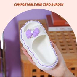 Slipper Girl Flowers Slippers Princess Summer Rabbit Bathroom Flip-Flops Soft Non-Slip Home Casual Shoes Infantil Para