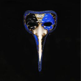 Party Masks Venetian Mask Small Long Nose Halloween Masquerade Painted Antique Proboscis Wang Adult Male Models 230814