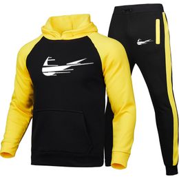 Men's Set Designer tech fleece tracksuits Suit Letters Print High Street Loose Hoodies and Sweatpants Sets Casual Sports Suits Basketball clothes